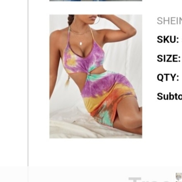 lot of 3 Shein dresses, new, size medium - Picture 2 of 14